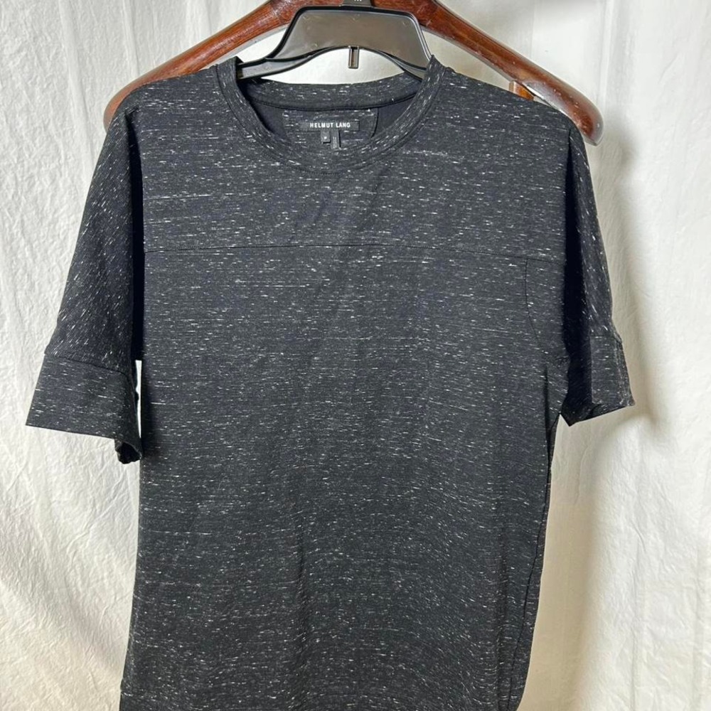 Helmut‎ Lang black weathered short sleeve crew neck t-shirt USA